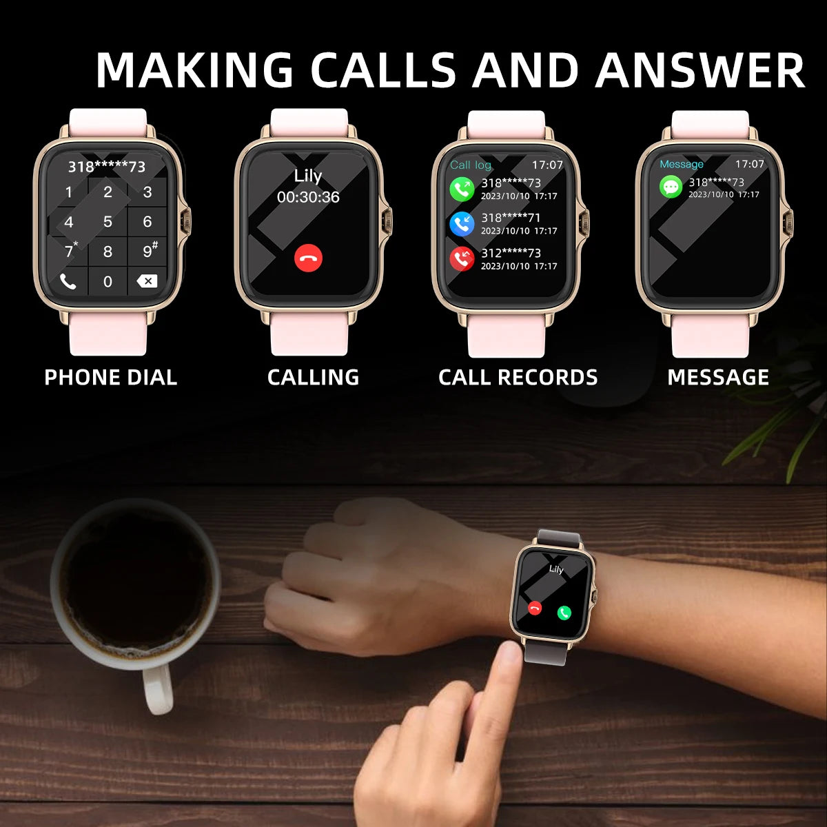 Aquasync™ 1.83” Smartwatch – Power, Style, and Control at a Glance
